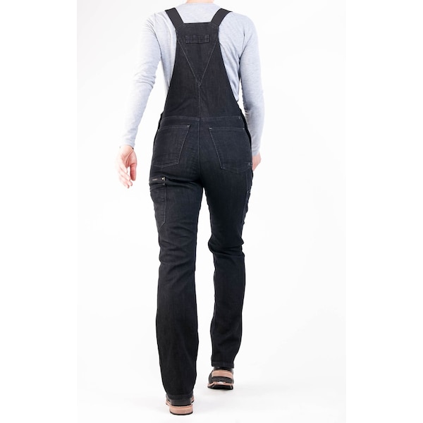Dovetail Workwear Freshley Overall, Stretch Denim (92% cotton/7% Poly/1% Spandex), 10 oz Fabric Weight, 30 Inseam - DWF18O1D-001-000X30