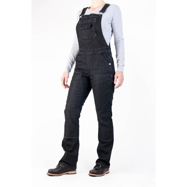 Dovetail Workwear Freshley Overall, Stretch Denim (92% cotton/7% Poly/1% Spandex), 10 oz Fabric Weight, 30 Inseam - DWF18O1D-001-000X30