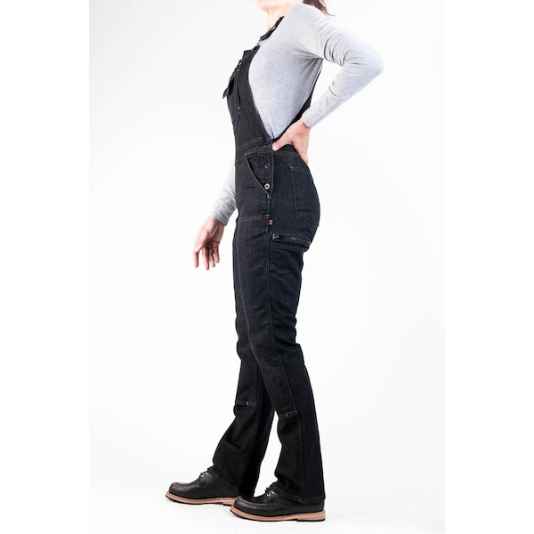 Dovetail Workwear Freshley Overall, Stretch Denim (92% cotton/7% Poly/1% Spandex), 10 oz Fabric Weight, 30 Inseam - DWF18O1D-001-000X30