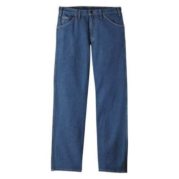 Dickies Men's Relaxed Pocket Jeans, 34 in, Blue, Cotton - CR39RB 34 32