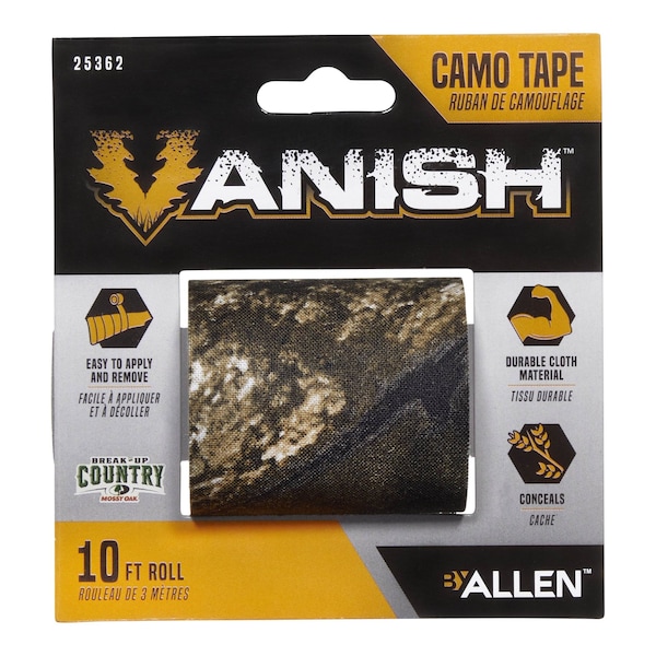 Cinta de tela Camuflaje Vanish, rollo de 10 pies, Mossy Oak Break-Up Country - 25362