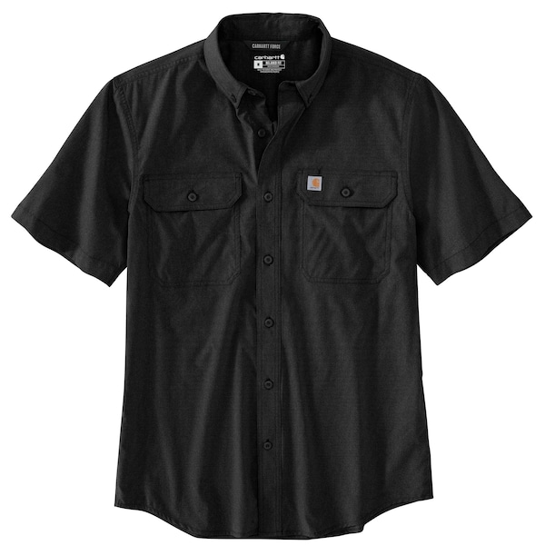 Carhartt Force Relaxed Fit Lightweight Short-Sleeve Shirt, Black, Large, TLL - 105292-N04LTLL