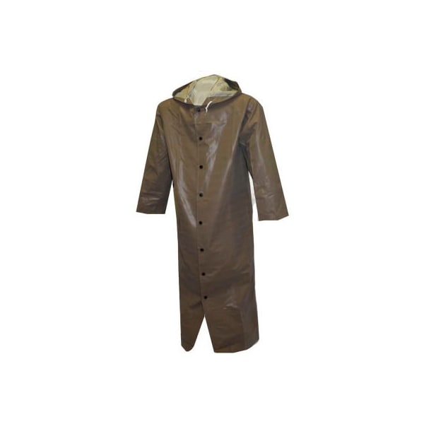 Tingley Tingley C12168 Magnaprene Storm Fly Front Hooded Coat, Green, 60", 2XL - C12168.2X