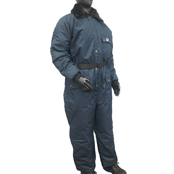 Polar Plus 22013 Coverall, Nylon, 840 den Fabric Weight, 31 in Inseam, Navy, XL - 22013-RXL1B