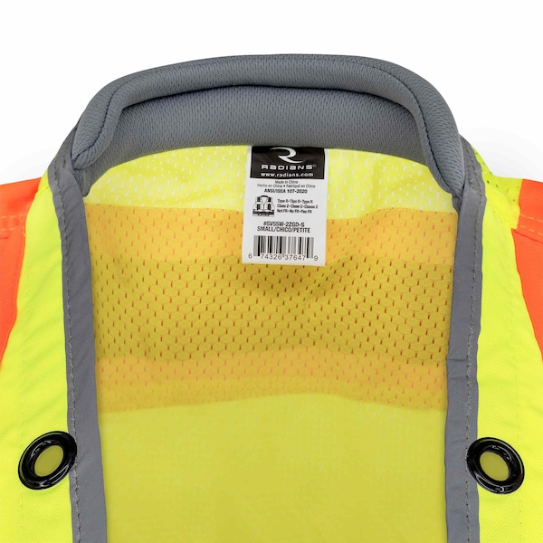 Radians Vest, Womens, SV55W, CL2, HV Green, S - SV55W-2ZGD-S