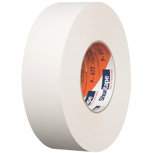 Cinta de tela Shurtape, Blanca, 72mmx55m, Paquete de 24 - P-672