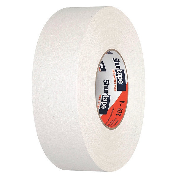 Cinta de tela Shurtape, Blanca, 72mmx55m, Paquete de 24 - P-672
