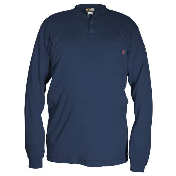 Mcr Safety Men's FR Long Sleeve Shirt, 9.6 cal/sq cm, S, Max Comfort(TM) - H1NS