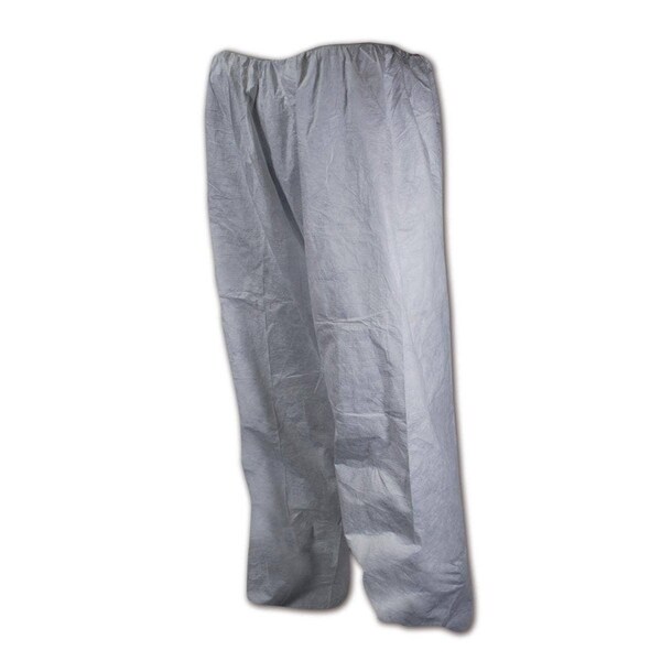 Dupont Tyvek TY350SWH Disposable Pants with Elastic Waist, XL - P11-XL