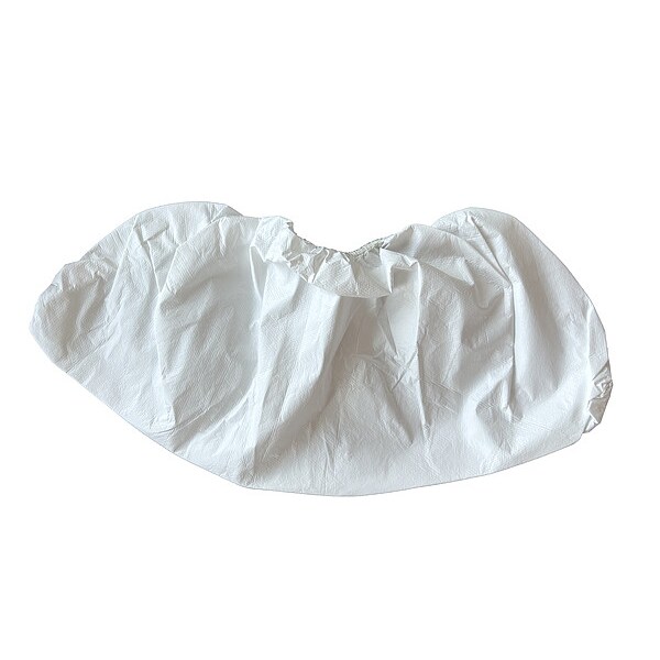 Condor Disposable Shoe Covers, Microporous Film Laminate, White, Slip Resistant Sole: No , XL - 817J86