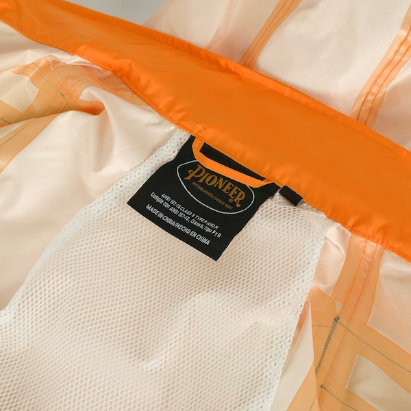 Pioneer Oxford PVC Hi Viz Rain Suit, Orange, 4XL, 150 Denier Oxford Polyester with PU Backing|Polyester, 4XL - V1080350U-4XL