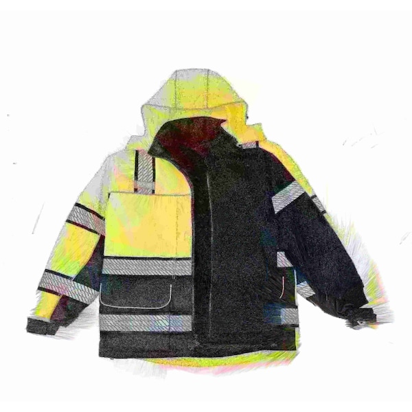 Gss Safety Hype-Lite Class 2 Safety Vest w/Rflctn - 1601-XL
