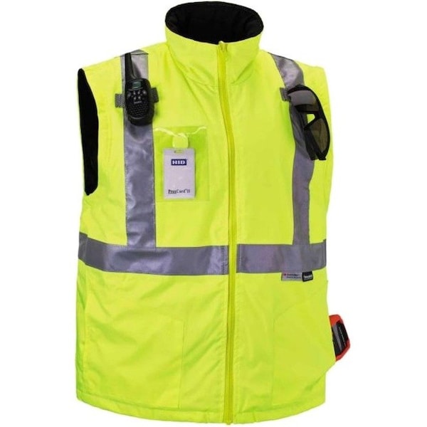 Ergodyne Hi-Vis Thermal Jacket Kit, 300D Oxford Polyester, Hi-Viz Lime, S - 8388