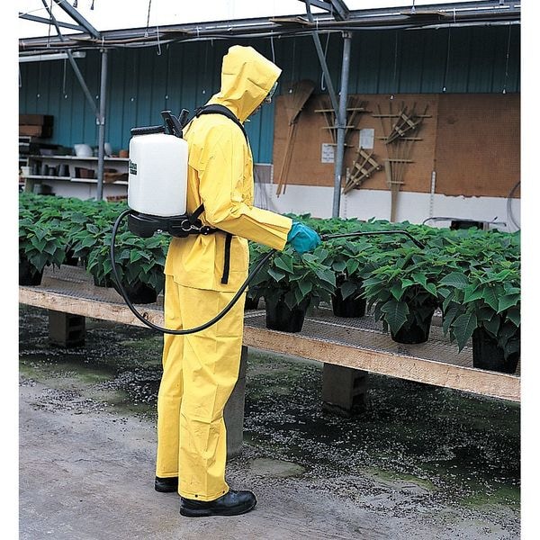 Tuftex Flame Resistant 2 Piece Rain Suit, Nylon, PVC, PVC Scrim, 0.3 mm Thick, Detachable, Yellow, 4XL - 7801800