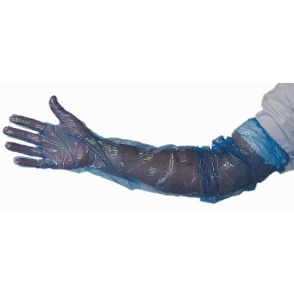 Ape Poly Sleeve, Blue, 1mil, 35" L, PK100, 35 in Length, 1 mil Thick, Blue, 100 PK - 429700