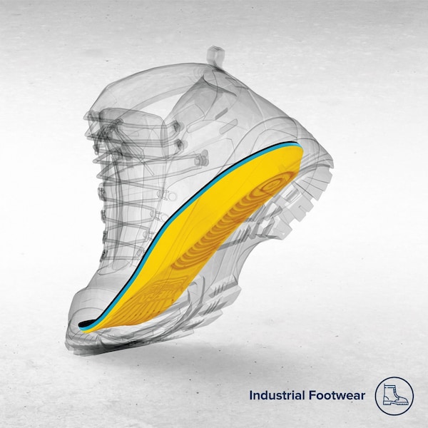 Megacomfort Anti-Fatigue Molded Insole, Unisex, Men's 10-11, Women's 12-13, 1 Pair - PAM-M1011/W1213