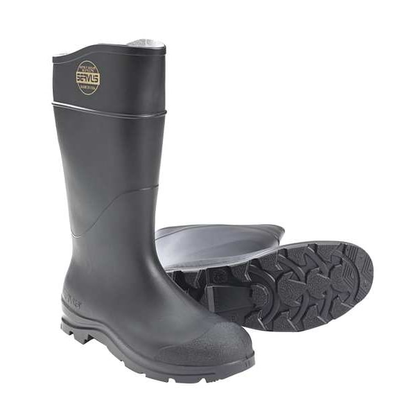 Honeywell Servus Steel-Toe Rubber Boot, PVC, Knee-Height, Comfort Technology, Black, Men's Size 10, 1 Pair - 18821-100