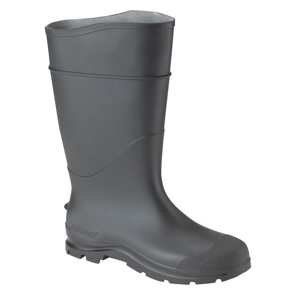 Honeywell Servus Plain-Toe Rubber Boots, Men's, CT Comfort Technology, PVC Knee Boots, 14 in Height, Black, Size 10 - 18822/10