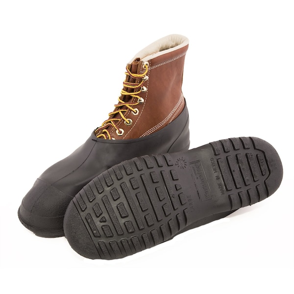 Tingley Overshoes, Plain Toe, PVC, 5 in Height, Pull On Closure, Cleated Sole, Black, L - 35111