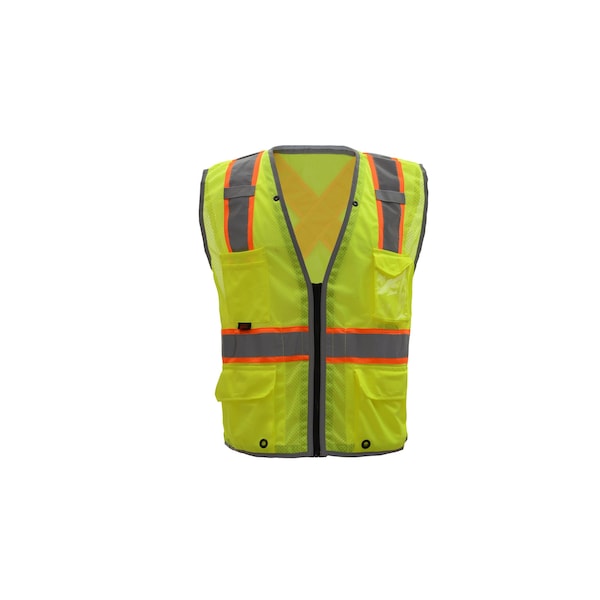 Gss Safety Hype-Lite Class 2 Safety Vest w/Rflctn - 1601-LG