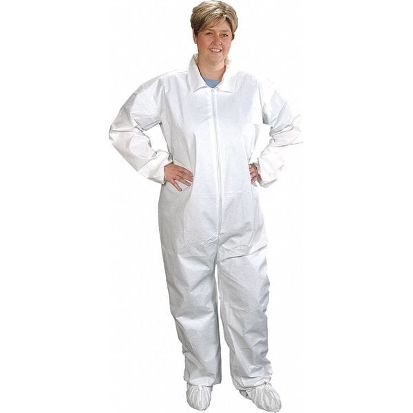 Comfortech Disposable Coverall, Collared, XL, ComforTech, 25 PK - CV-J4022-4