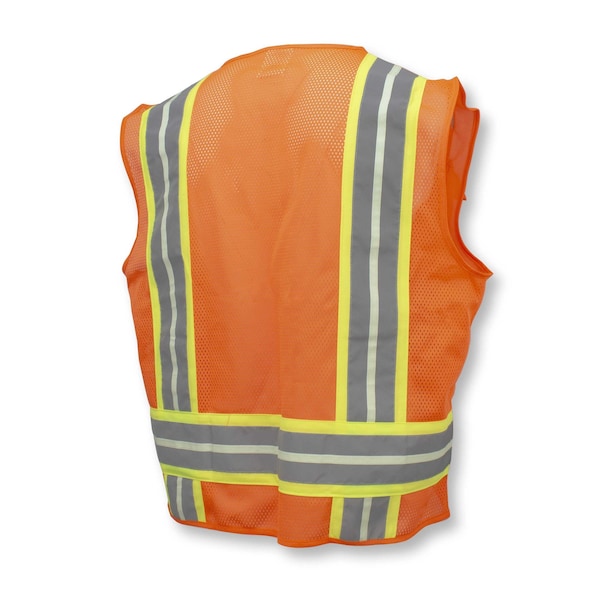 Radians Hi-Vis Surv 2Tone Safety Glow Vest-Org-XL - SV6GLOXL