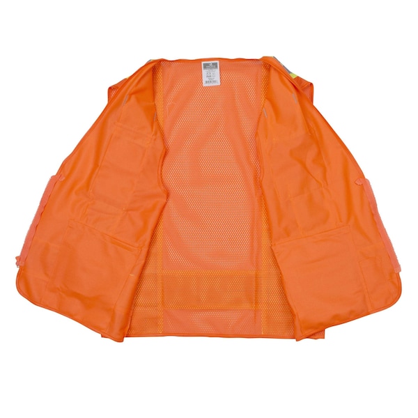 Radians Hi-Vis Surv 2Tone Safety Glow Vest-Org-XL - SV6GLOXL