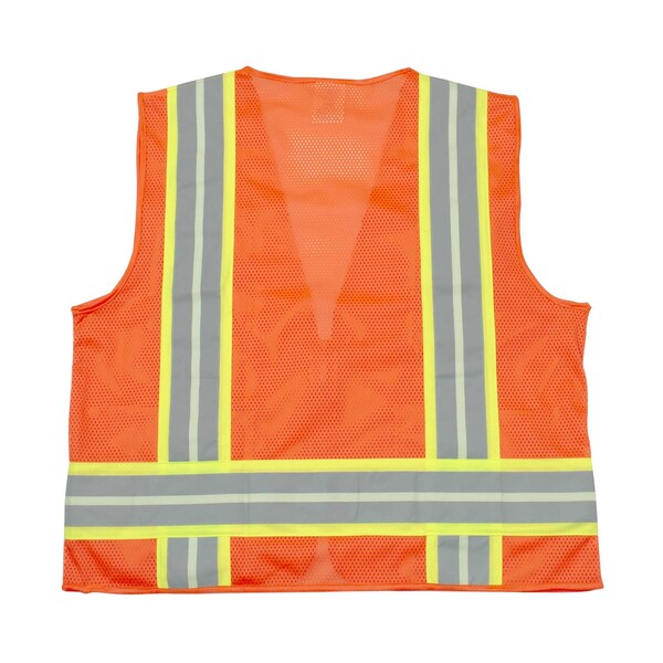 Radians Hi-Vis Surv 2Tone Safety Glow Vest-Org-XL - SV6GLOXL