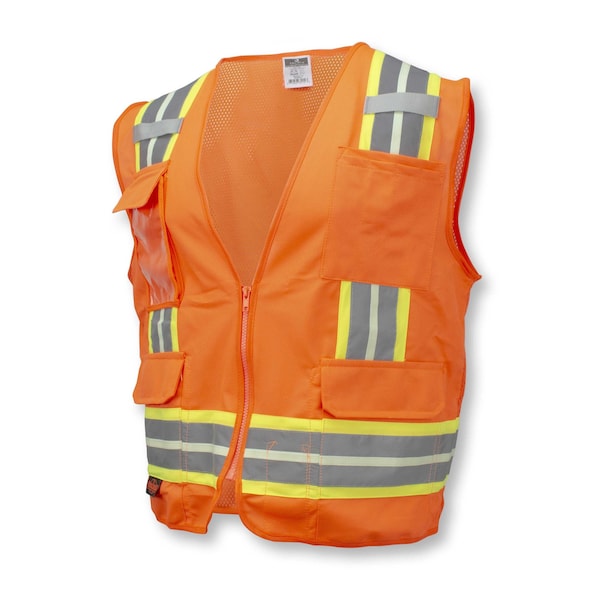 Radians Hi-Vis Surv 2Tone Safety Glow Vest-Org-XL - SV6GLOXL