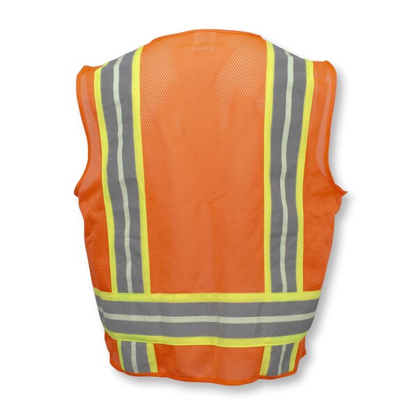 Radians Hi-Vis Surv 2Tone Safety Glow Vest-Org-XL - SV6GLOXL