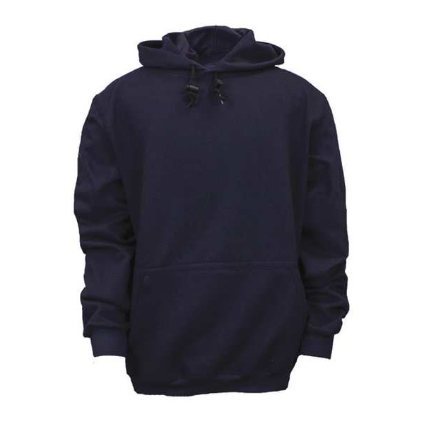 National Safety Apparel Men's Flame-Resistant Hooded Sweatshirt, 22 cal/sq cm, L, UltraSoft(R) - C21WT03LG