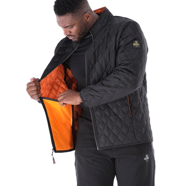 Refrigiwear Lightweight Diamond Quilted Jacket Black 5XL - 8705RBLK5XL