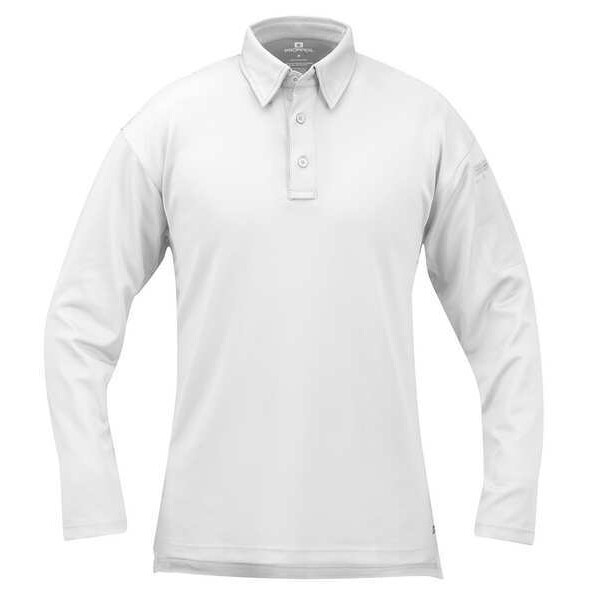 Propper Tactical Polo, L, Long Sleeve, White - F531572100L