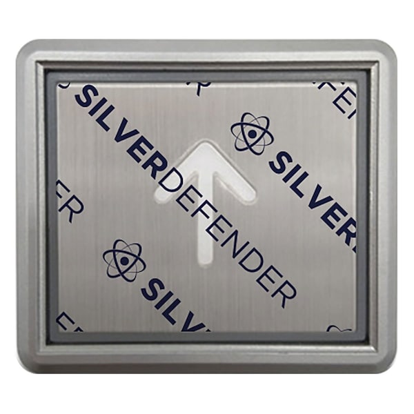 Cinta de película antimicrobiana Silver Defender, .9"Lx.9"W, paquete de 100 - DC-001-ES-100