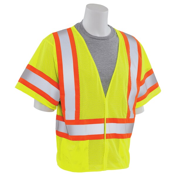 Deltaplus 4XL Hi Viz Safety Vest, Lime - 14614