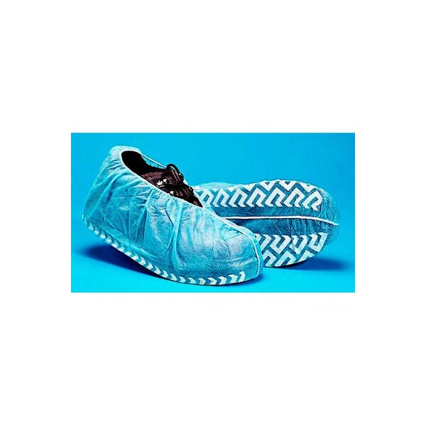 Keystone Safety Polypropylene Non-Skid Shoe Covers, Blue with White Tread, LG, 50/Bag - SC-NWI-NS-LRG-BLUE-1BG