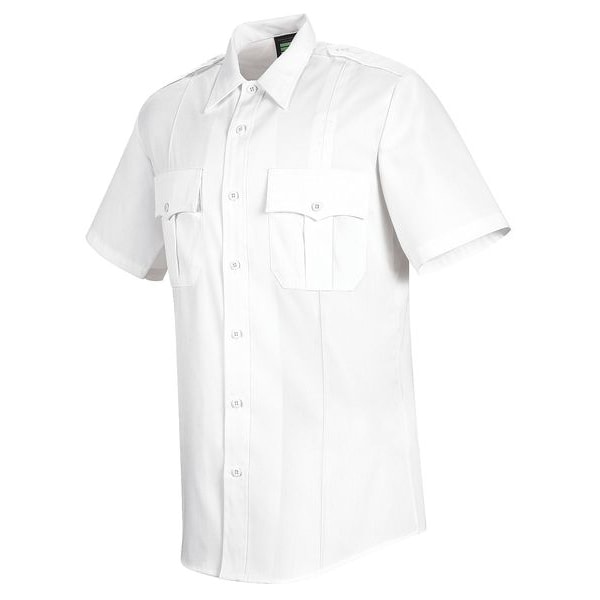 Horace Small Men's Police Shirt, 100% Polyester, 2 Pocket(s), White - HS1249 SS 195