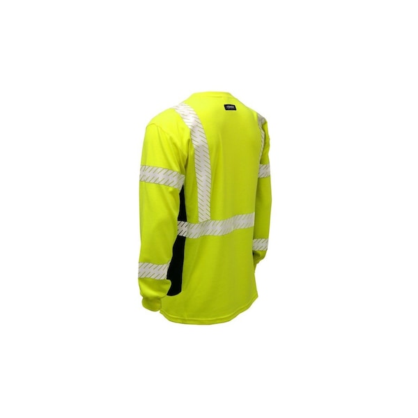 Kishigo Premium Black Series FR Long Sleeve T-Shirt, Yellow/Lime, 2XT - F506-2XT