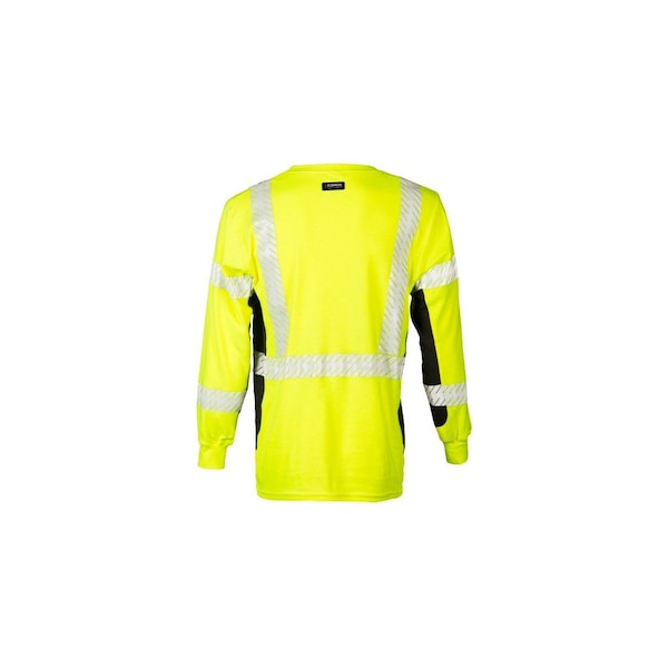 Kishigo Premium Black Series FR Long Sleeve T-Shirt, Yellow/Lime, 2XT - F506-2XT