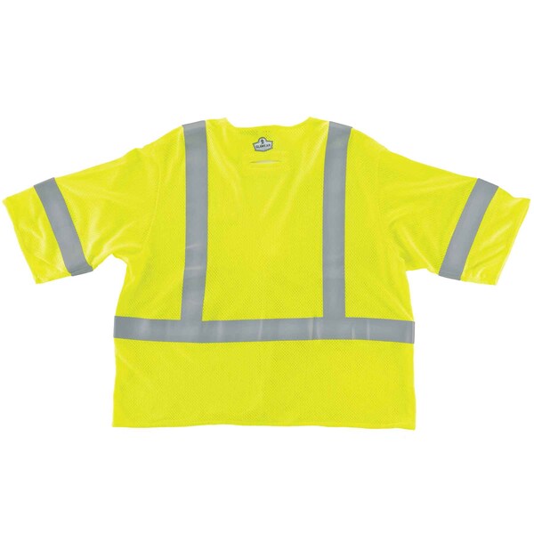 Ergodyne Hi-Vis FR Safety Vest w/Sleeves L Class 3 U Back, , Hook & Loop 2 Pockets, 1 Mic Tab - 8356FRHL