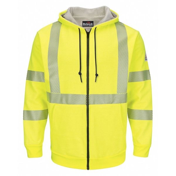 Bulwark Men's Flame-Resistant Hooded Sweatshirt, 35 cal/sq cm, XL, CoolTouch 2 - SMZ4HV RG XL