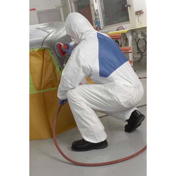 3M Disposable Coveralls, Hooded, M, PSD #4540+, Zipper, Knit Cuff, Elastic Ankle, Serged Seam - 4540-M
