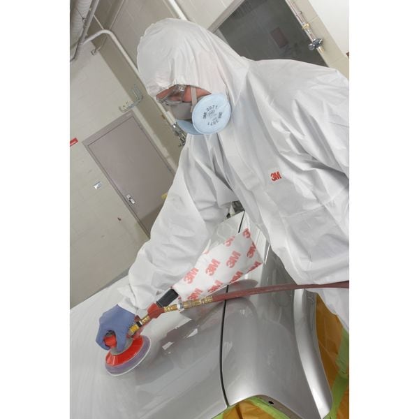 3M Disposable Coveralls, Hooded, M, PSD #4540+, Zipper, Knit Cuff, Elastic Ankle, Serged Seam - 4540-M
