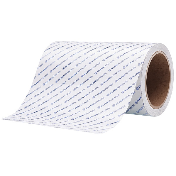 Cinta de película antimicrobiana Silver Defender, 60 pies de largo x 7 pulgadas de ancho, azul - TP-015-7-60-BX