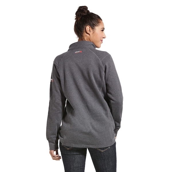 Ariat Womens FR 1/4 Zip, 22 cal/sq cm, L, 10 oz Cotton, 1/4 Zip Closure - 10032841