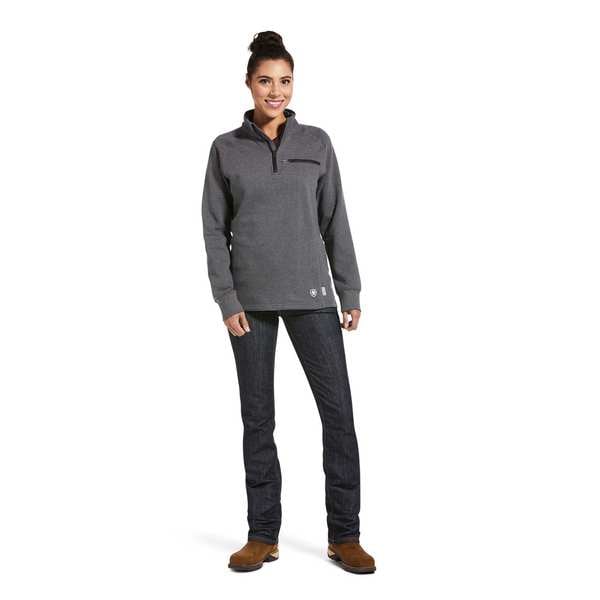 Ariat Womens FR 1/4 Zip, 22 cal/sq cm, L, 10 oz Cotton, 1/4 Zip Closure - 10032841
