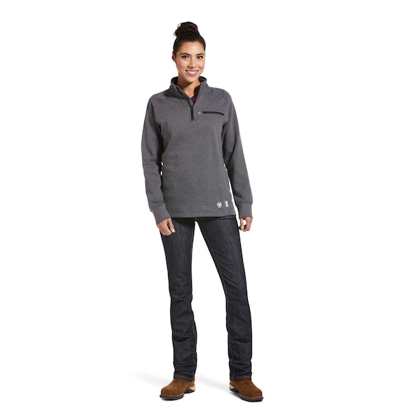 Ariat Womens FR 1/4 Zip, 22 cal/sq cm, L, 10 oz Cotton, 1/4 Zip Closure - 10032841