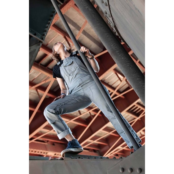 Dovetail Workwear Freshley Overall, Lightweight Stretch Denim (99% Cotton/1% Spandex), 8 oz Fabric Weight, 30 Inseam - DWF19O1D-101-2X30