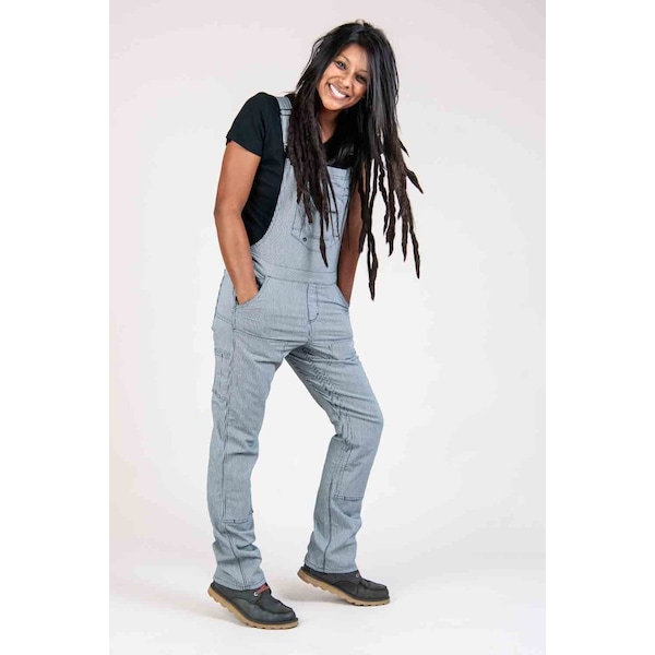 Dovetail Workwear Freshley Overall, Lightweight Stretch Denim (99% Cotton/1% Spandex), 8 oz Fabric Weight, 30 Inseam - DWF19O1D-101-2X30