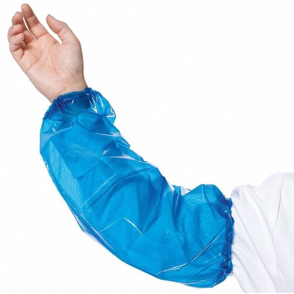 Polyco VR(R) Chemical Resistant Sleeves, 18 in Length, 6 mil Thick, Welded Seam, Blue, 150 PK - 41801